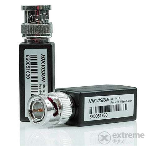 HD-TVI Video Balun Hikvision DS-1H18 2 pcs., BNC