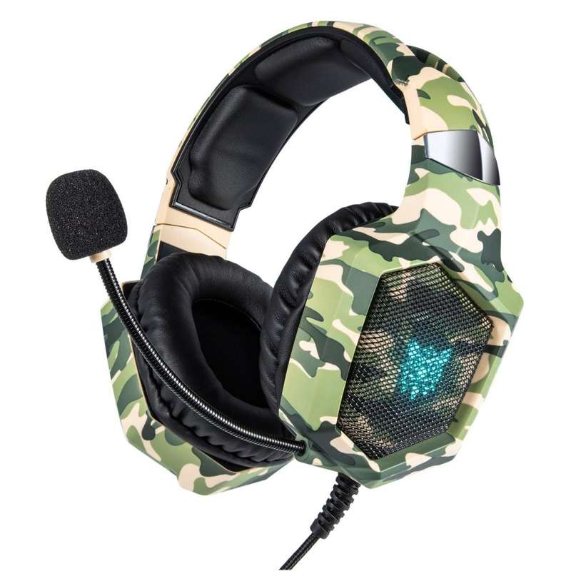 ONIKUMA K8 ARMY CAMOUFLAGE GAMING HEADSET STEREO SURROUND WITH MICROPHONE