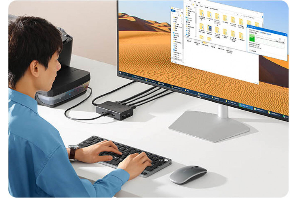 Ugreen HDMI 2 In 1 Out KVM Switch - 90478