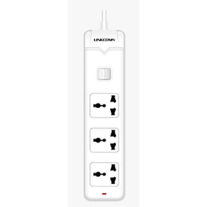 LINKCOMN LC-PS301 Power Strip 3-Outlet w/ 1.5m Power Cord