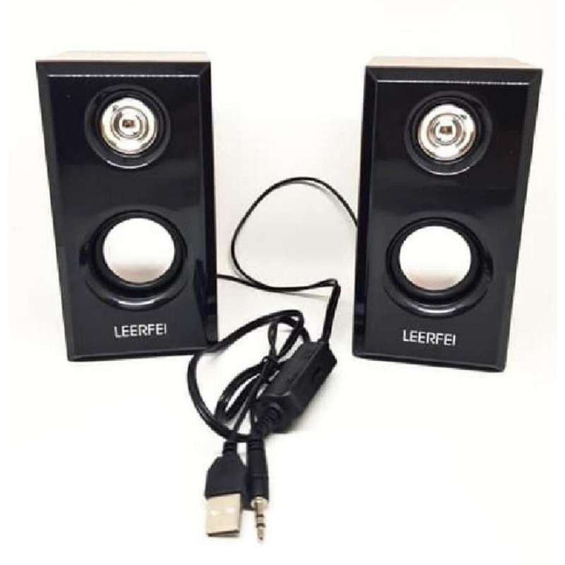 LEERFEI M-09 Multimedia Wooden USB Speaker