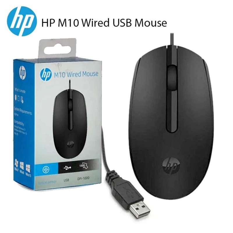 HP M10 Wired USB Mouse