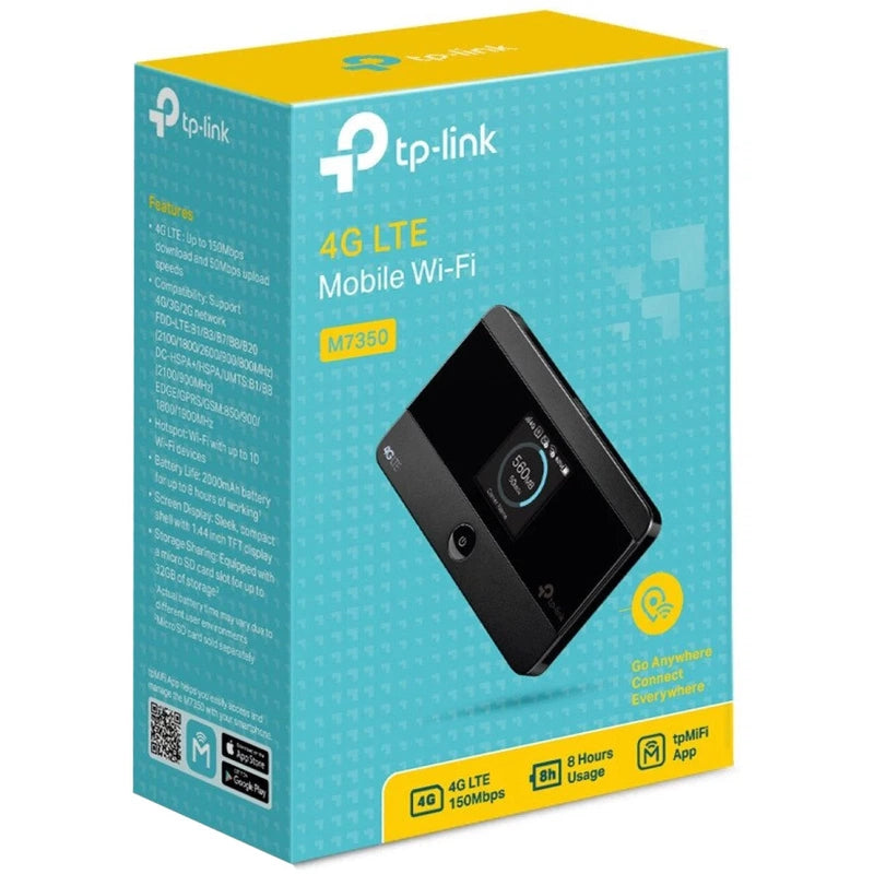 TP-Link M7350 4G LTE MiFi Support SD Card Slot Unlocked Mobile Wi-Fi H