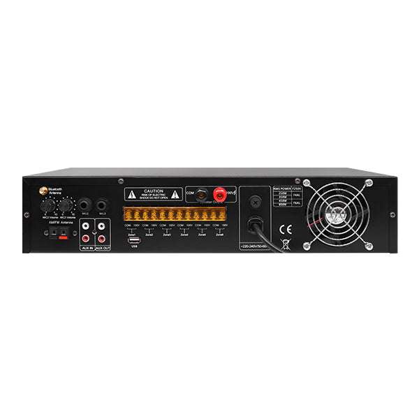 MP2708 80W 6 Zones Mixer Amplifier with SD/USB/Tuner/Bluetooth/Timer