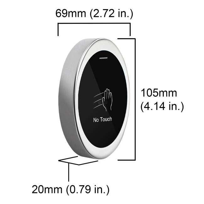 Free Touch IP66 Waterproof Non Contact No Touch IR Exit with 5s 10s Delay Option