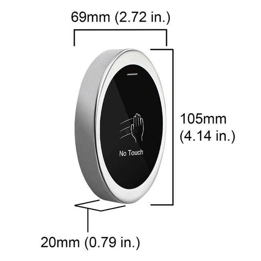 Free Touch IP66 Waterproof Non Contact No Touch IR Exit with 5s 10s Delay Option