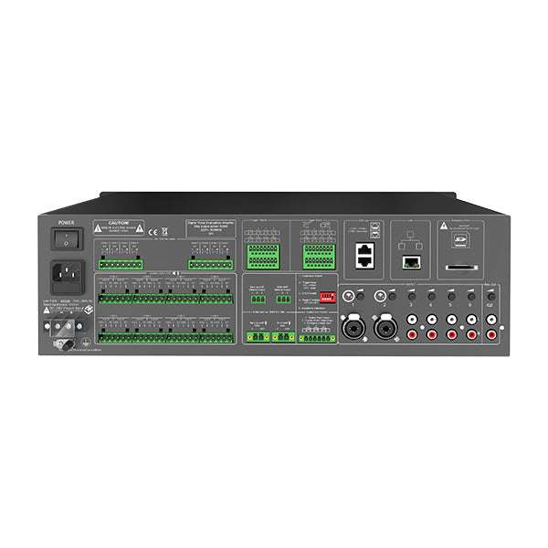 PAVA8500 8 Zones Integrated Voice Alarm PA System Centre