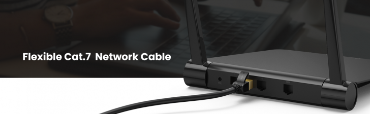 UGREEN CAT7 F/FTP STP LAN CABLE BLACK (3M) - 11270