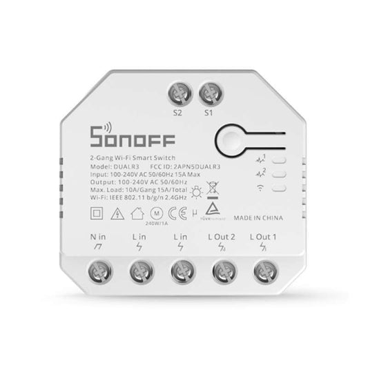 Sonoff Dual R3 Two-channel WiFi switch with consumption meter