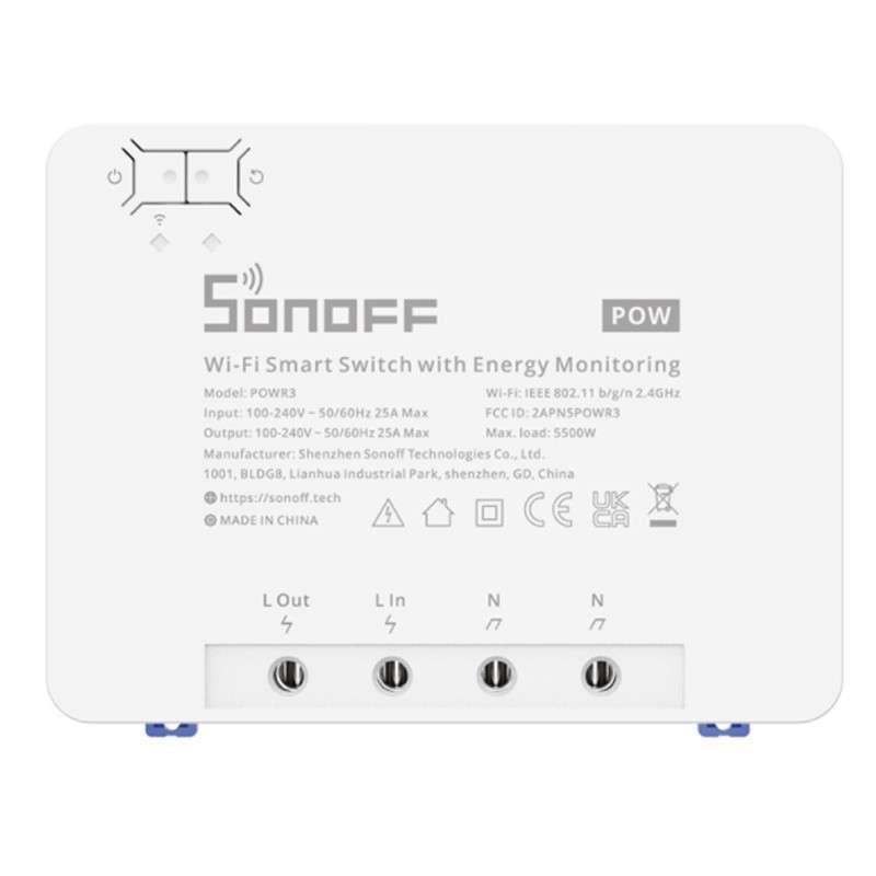 Sonoff Pow R3 is the new device designed to work as a single phase WiFi switch and meter for your home.