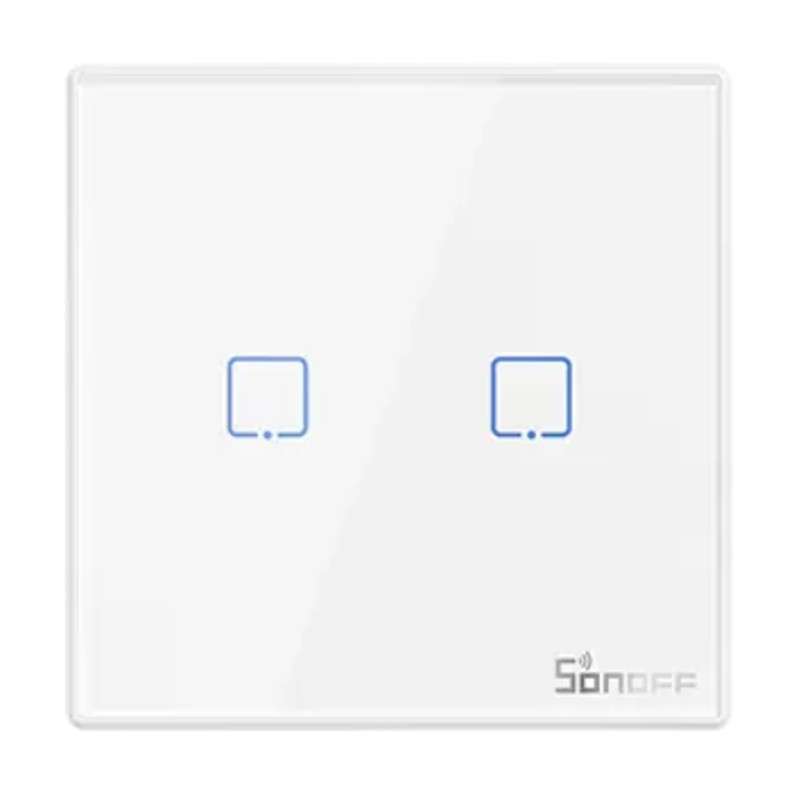 SONOFF T2EU2C-RF Wall switch with RF function 433MHz 2 buttons FACE PLATE