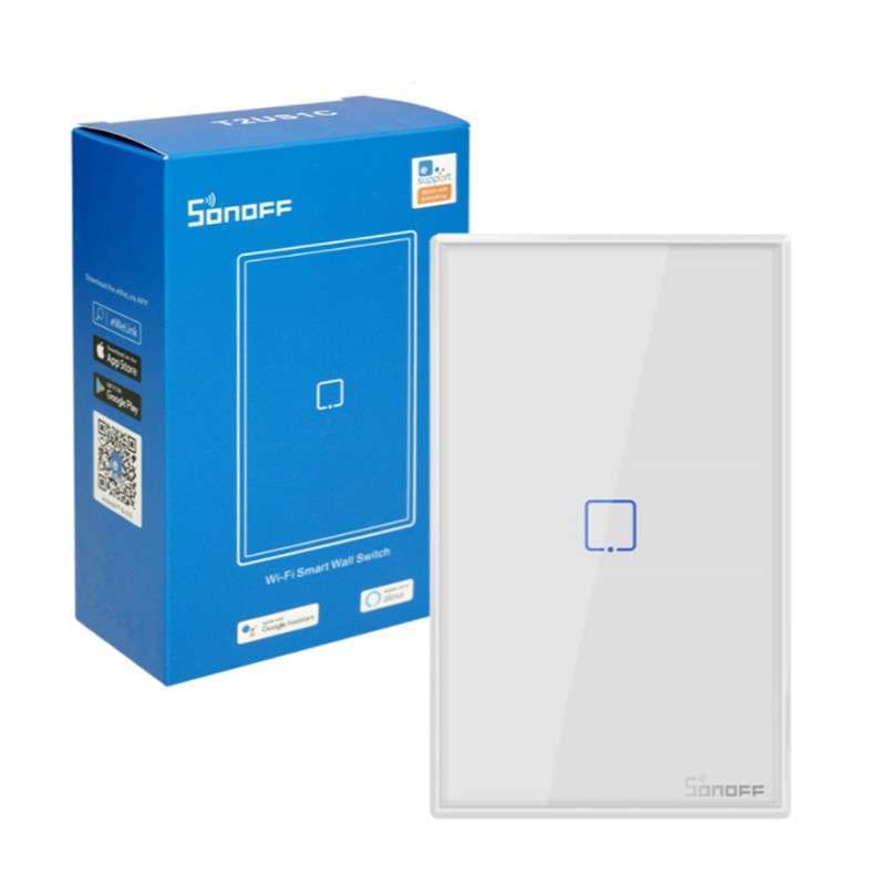 SONOFF T2US1C-TX is a 1 button smart switch. FACE PLATE