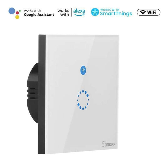 SONOFF T4EU1C Smart Wifi Wall Touch Switch 1 Gang EU FACE PLATE