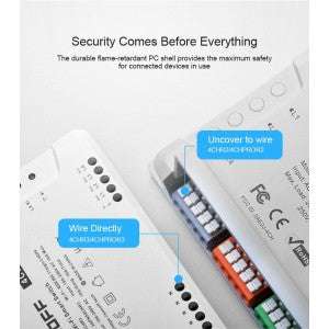 SONOFF 4CHPROR3 4 CHANNEL GANG R3 SMART HOME WIFI WIRELESS SWITCH APP CONTROL EWELINK