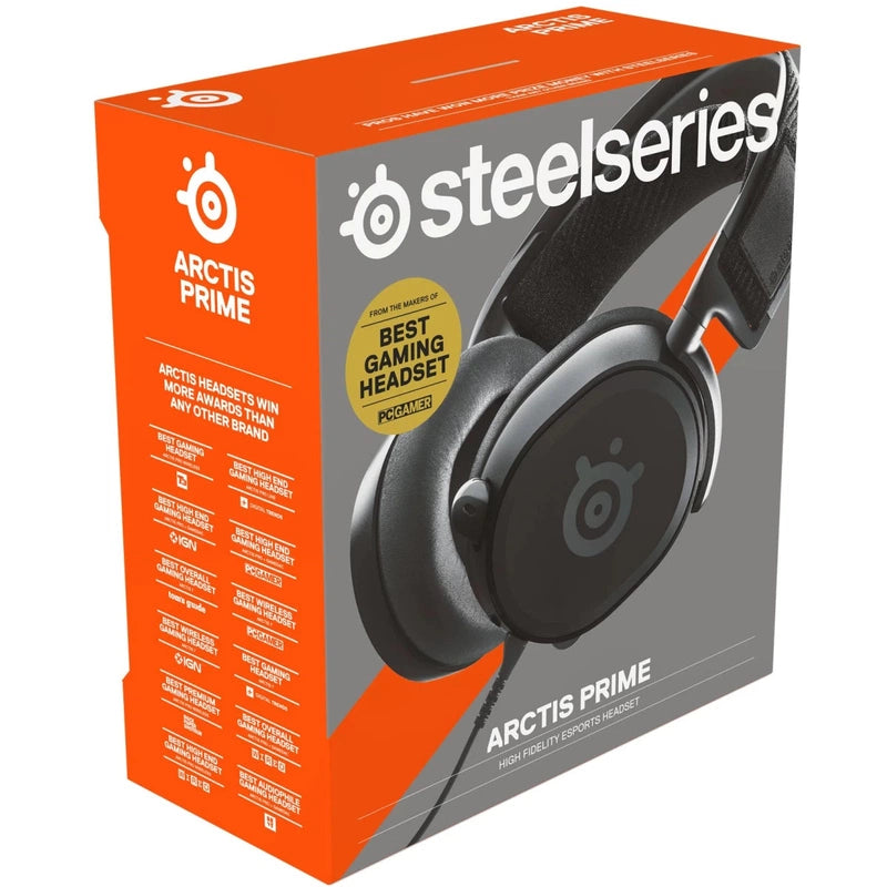 SteelSeries Arctis Prime Detachable Cable Noise Isolating Gaming Headset - Black
