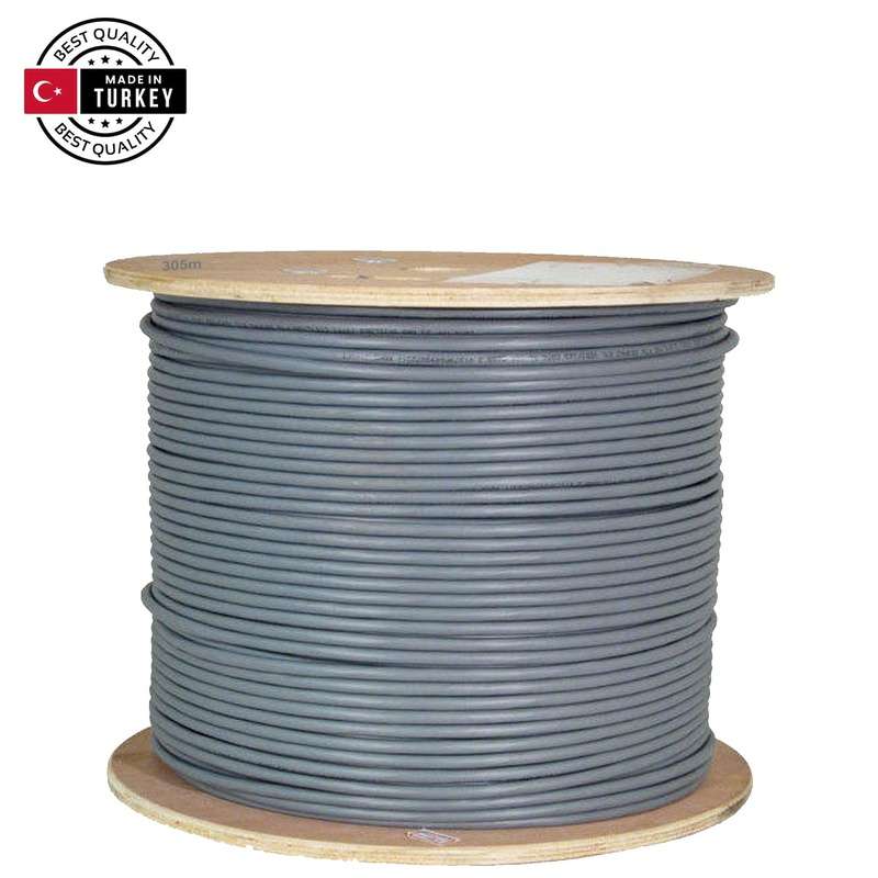 TURKEY Cat6 LAN CABLE CAT.6 305M SOLID GREY PASSED LANBERG