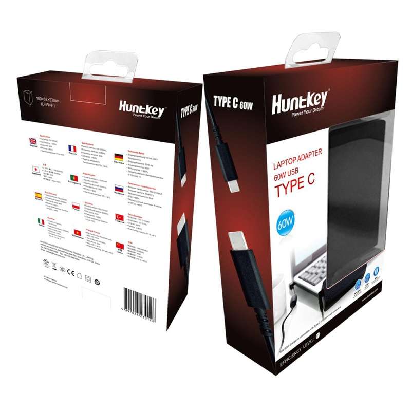 Huntkey 65W Charger Notebook Type C Adapter