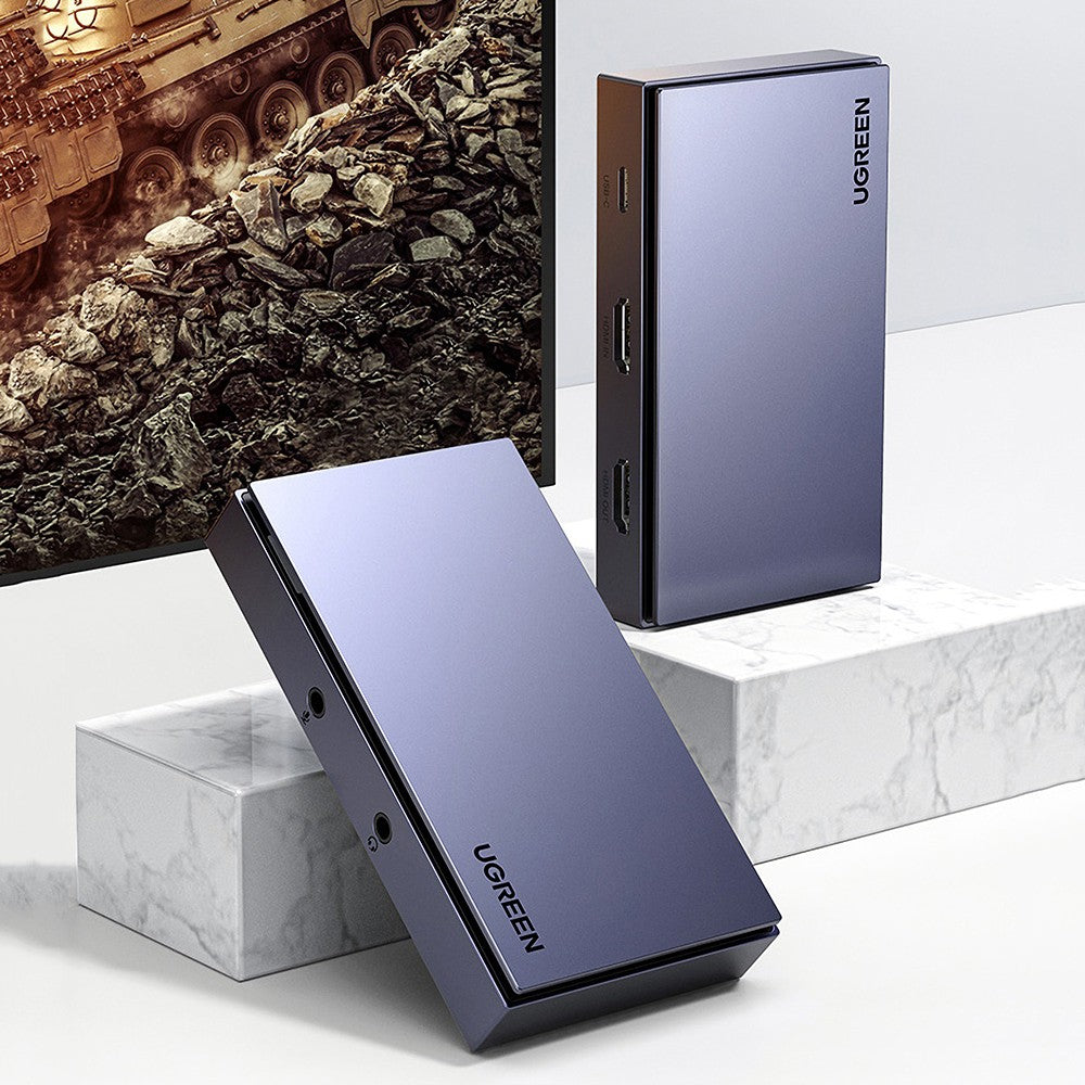 UGREEN - 10937 AUDIO VIDEO CAPTURE CARD MIC+HEADPHONE 4K/60HZ HDMI