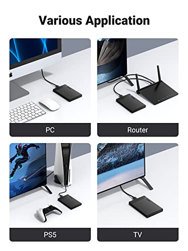 UGREEN 2.5 Inch Hard Drive Enclosure SATA HDD Caddy External USB 3.0 Hard Disk Case - 30848