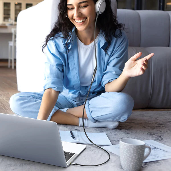 UGREEN 10593 3.5mm Male to 3.5mm Female Extension Cable -Black 1.5M