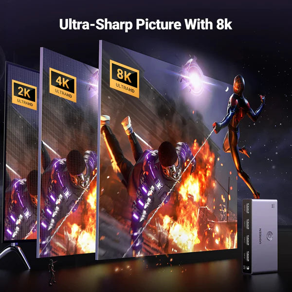 UGREEN 4K@120Hz HDMI 2.1 Switch - 3 In 1 Out - 15604