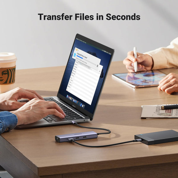 Ugreen 6-in-1 USB-C Hub (100W PD, 4K@30Hz HDMI) - 15598