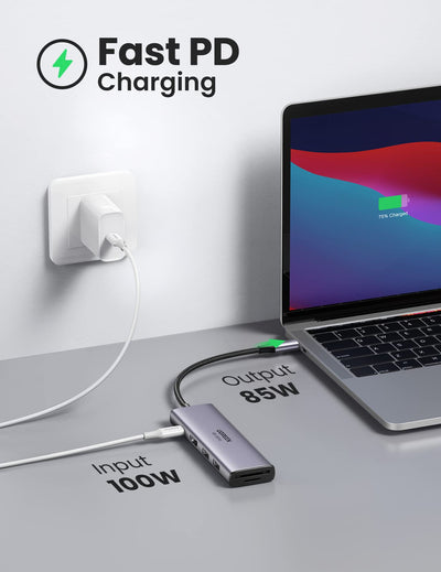 Ugreen 6-in-1 USB-C Hub (4K@60Hz HDMI, 100W PD) - 60384