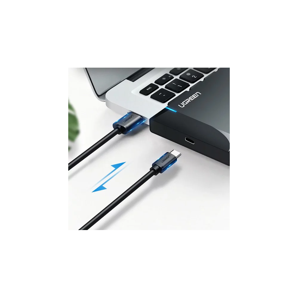 UGREEN - 60735 USB 3.1 2.5" HARD DRIVE ENCLOSURE 6G WITH USB-A TO USB-C CABLE + USB-C TO USB-C CABLE