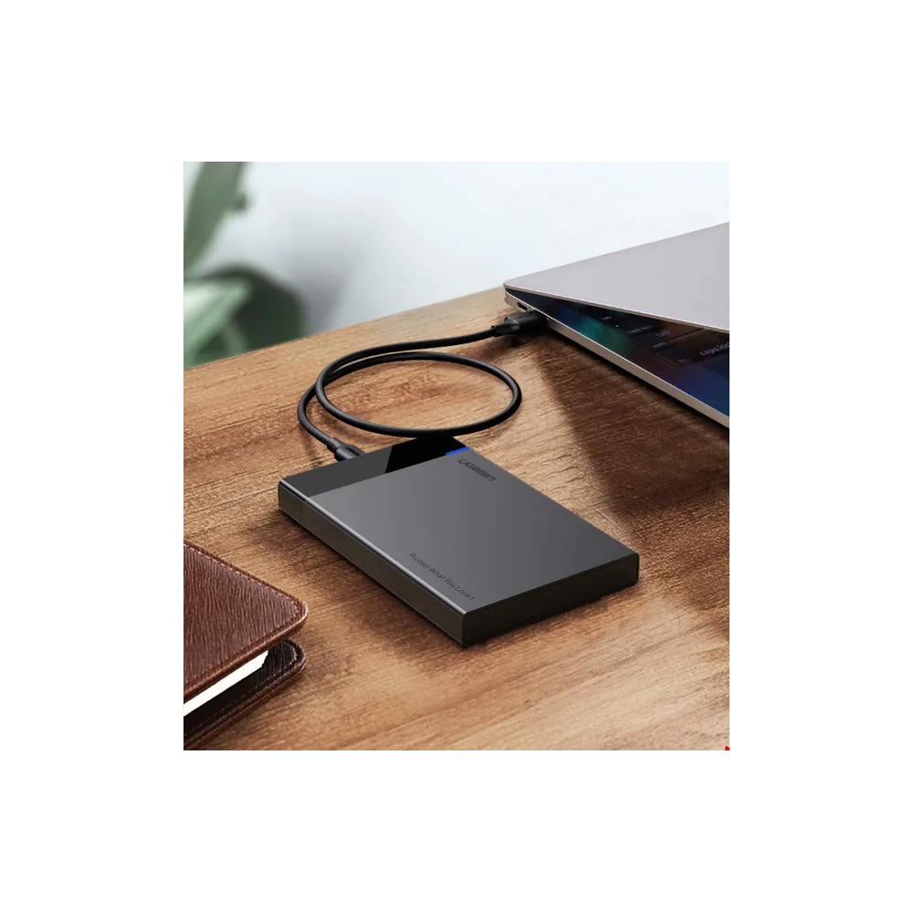 UGREEN - 60735 USB 3.1 2.5" HARD DRIVE ENCLOSURE 6G WITH USB-A TO USB-C CABLE + USB-C TO USB-C CABLE