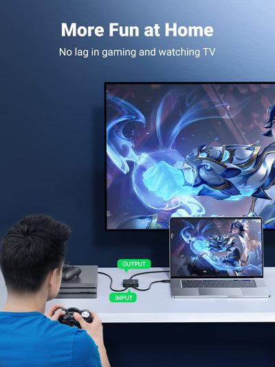 UGREEN 50966 2 IN 1 OUT HDMI SWITCHER 4K @ 60HZ