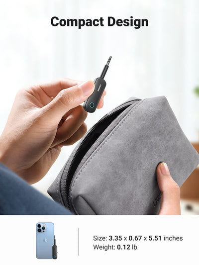 Ugreen Bluetooth 5.0 Transmitter 2 in 1 Car Bluetooth Aux Receiver - 80893