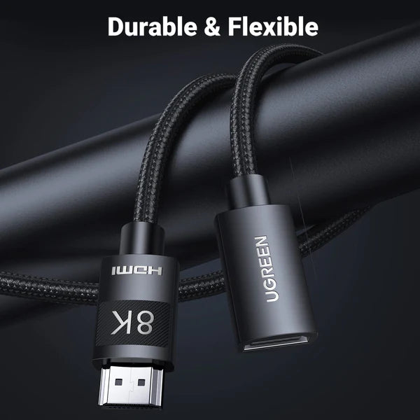 UGREEN HDMI 8K MALE TO FEMALE EXTENSION CABLE (1M) - 40447