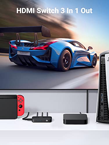 UGREEN HDMI Switch 3 IN 1 OUT HDMI Switcher Splitter 4K@30HZ - 80125