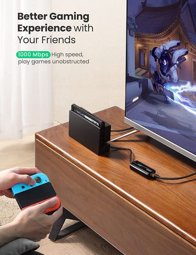 Ugreen 4 in 1 USB Hub with Gigabit Ethernet - Plug and Play - 20265