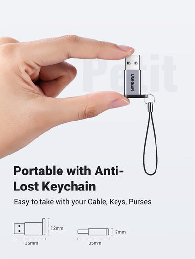 Ugreen USB to USB-C Adapter - PD Charger, 5Gbps - 50533