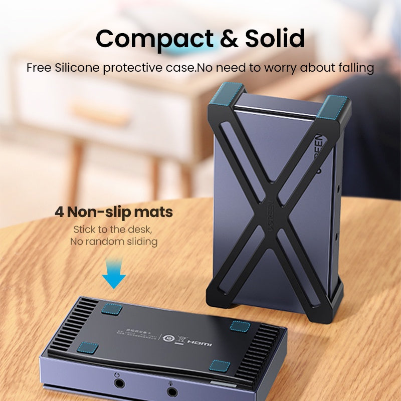 UGREEN - 10937 AUDIO VIDEO CAPTURE CARD MIC+HEADPHONE 4K/60HZ HDMI